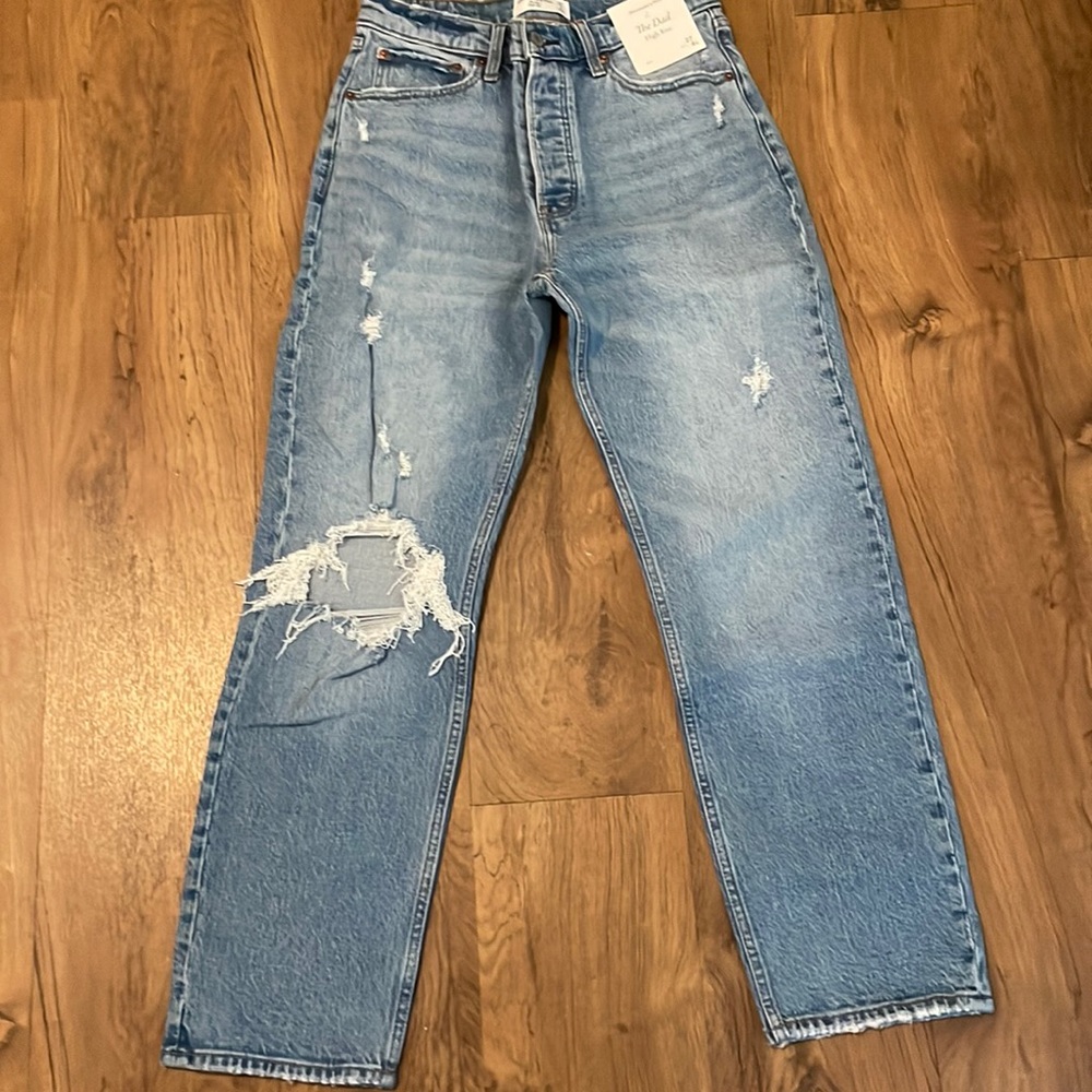 A&F High Rise Dad Jeans